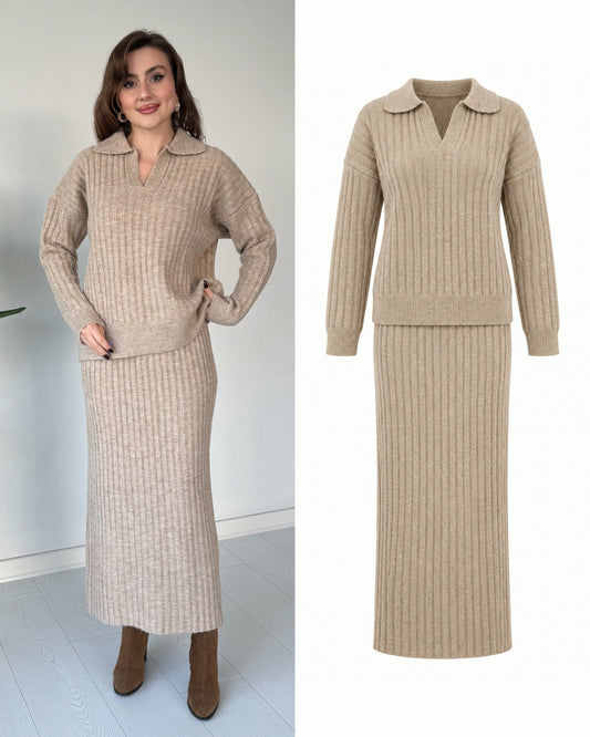 The Elegance Ribbed Knit Co Ord