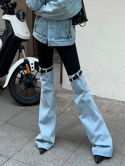 Luna Eclipse Buckle Flare Jeans