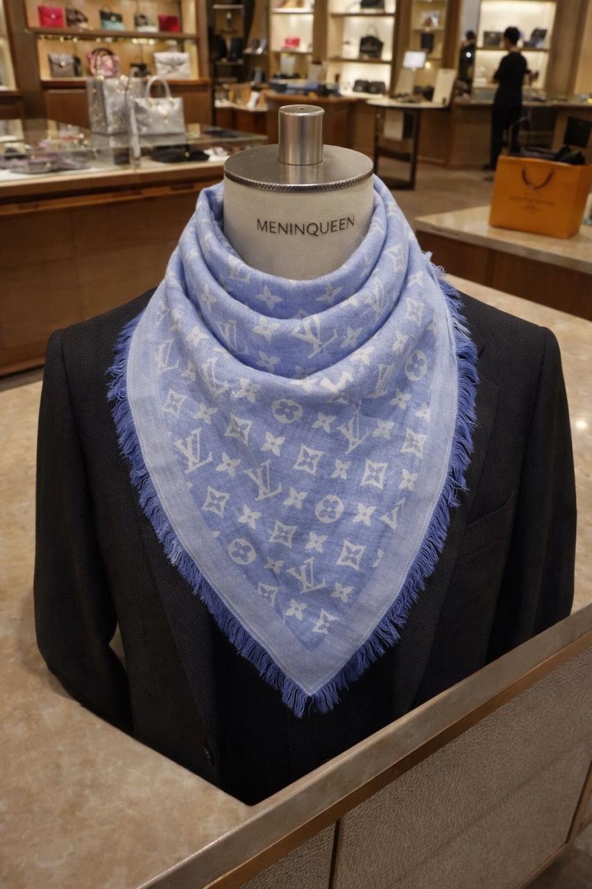 Azure Monogram Luxe Wrap