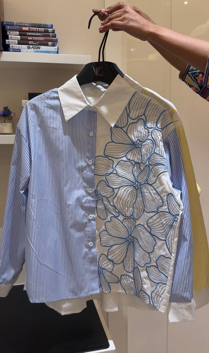 Emma Floral Embroidered Shirt