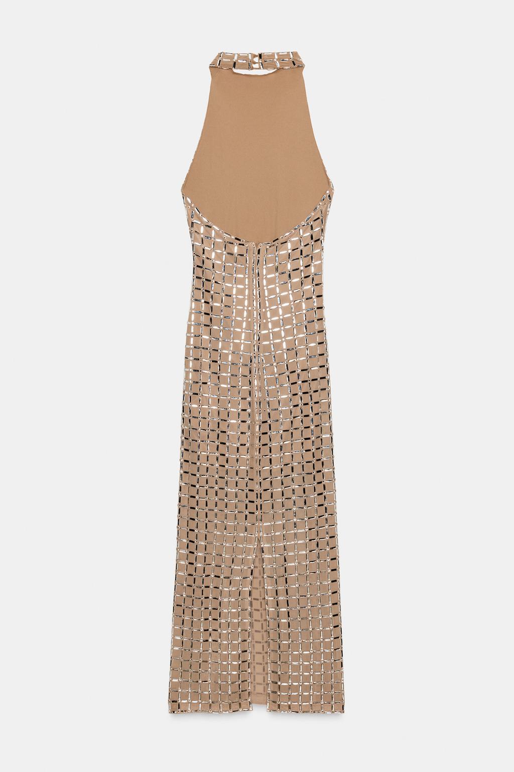 Celeste Crystal Mesh Gown