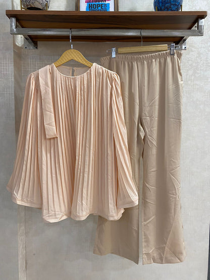 Pleated Flare Co Ord Set