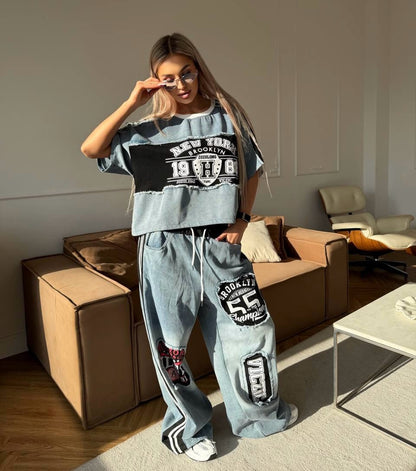 Athletica Luxe Denim Co Ord