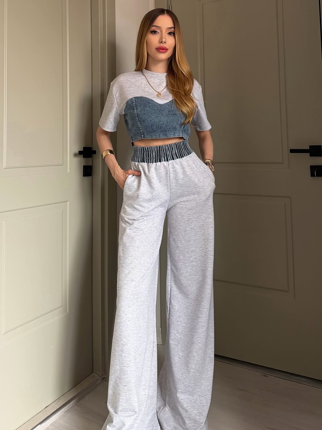 Denim Illusion Luxe Co Ord