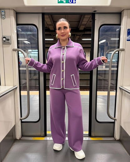 Monaco Piped Luxe Co ord