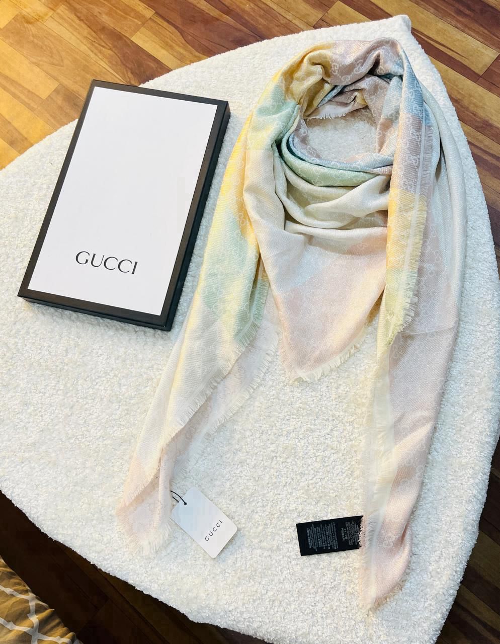 Luxury Brand Multi Shade G Cashmere Shawl