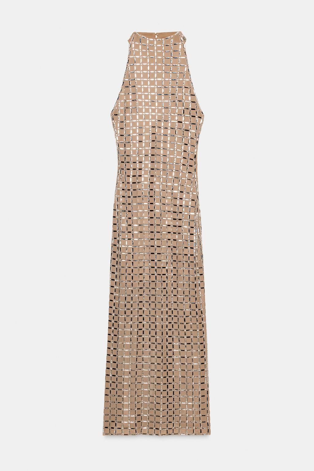 Celeste Crystal Mesh Gown