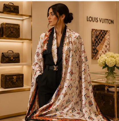 Liva Luxury Monogram Stole