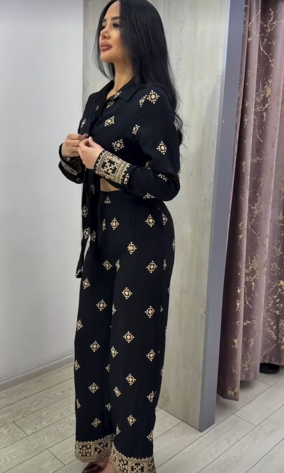 Mosaic Tie-Up Co-ord Set