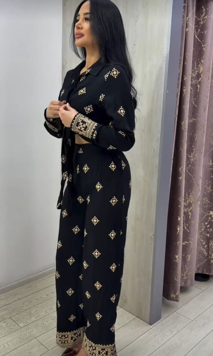 Mosaic Tie-Up Co-ord Set