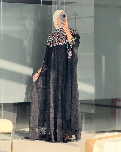 Nooreh Luxe Elegant Lace Kaftan