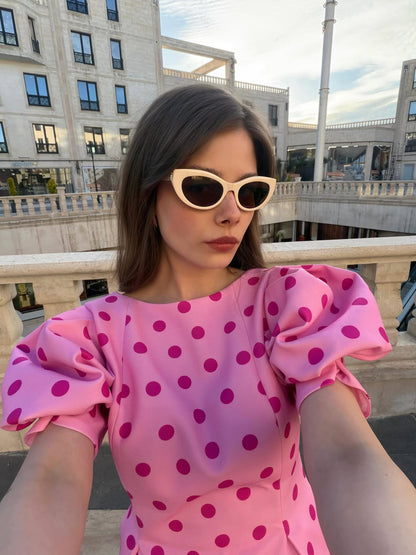 Pink Polka Barbie Top