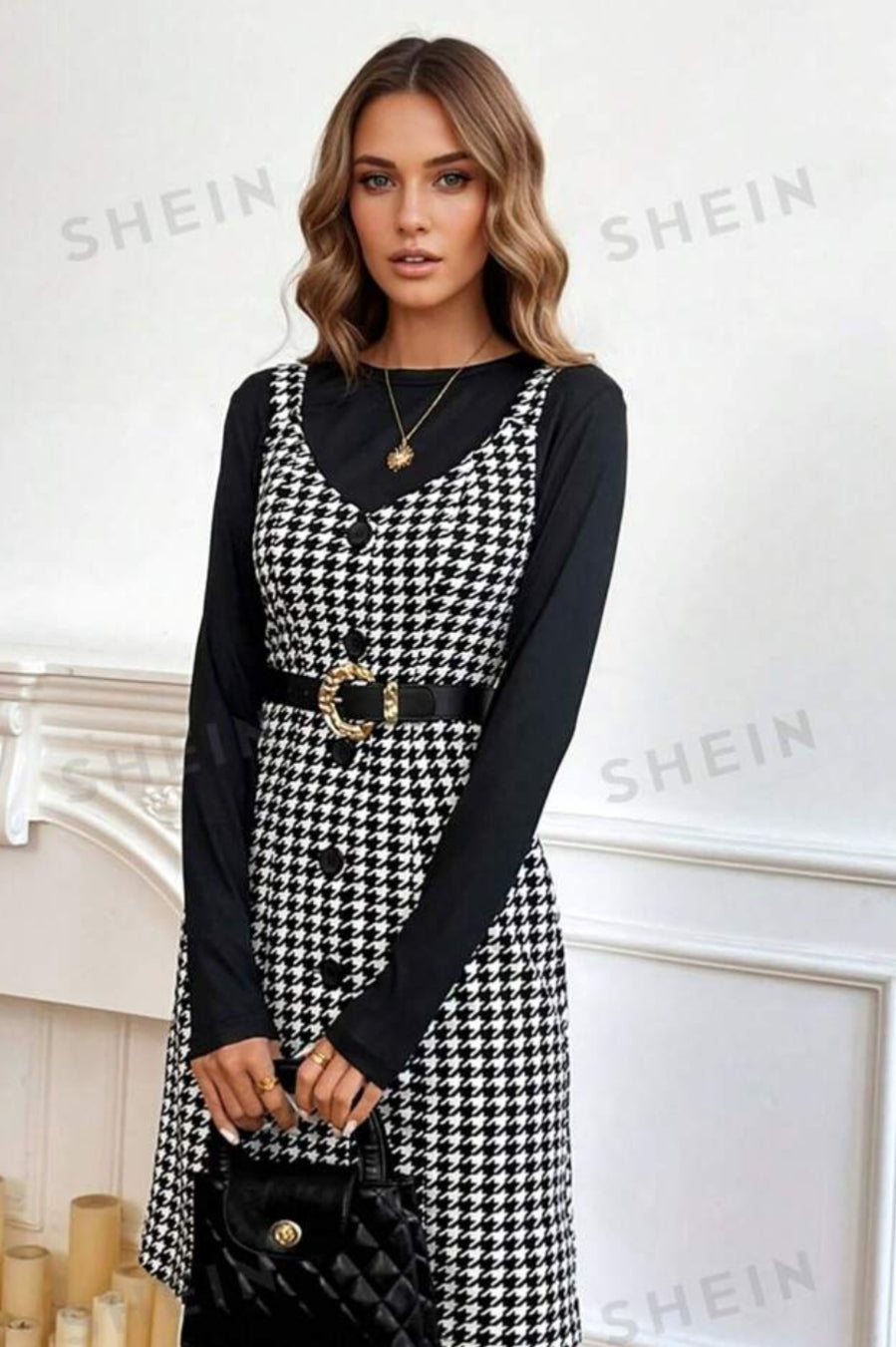 Beautiful two piece winter tweed dress