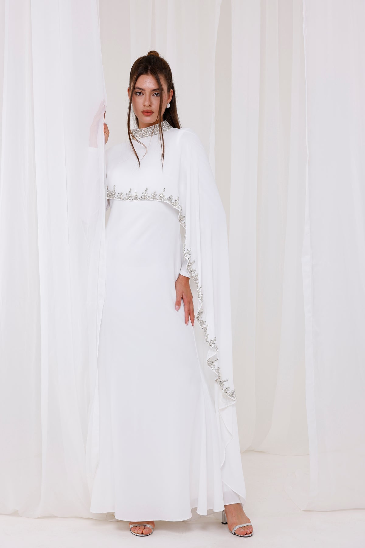 Royal Crystal Luxe Cape Set