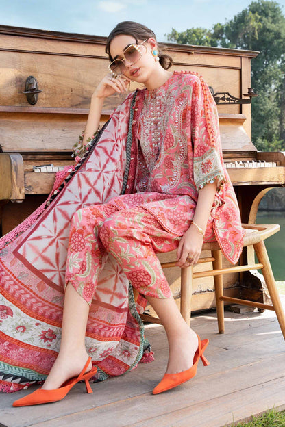 (Copy) 3 Piece Unstitched Printed Lawn Suit | MPT-2513-A
