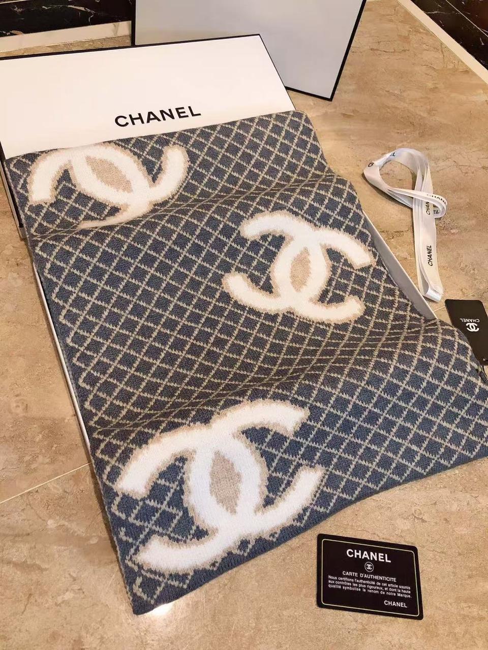 Diamond Monogram Knit Winter Scarf