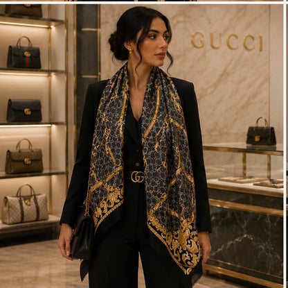 Gracy Luxury Monogram Stole