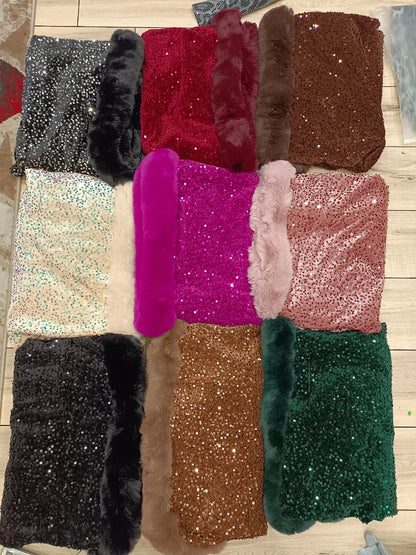 Statement Swarovski Fur Stole