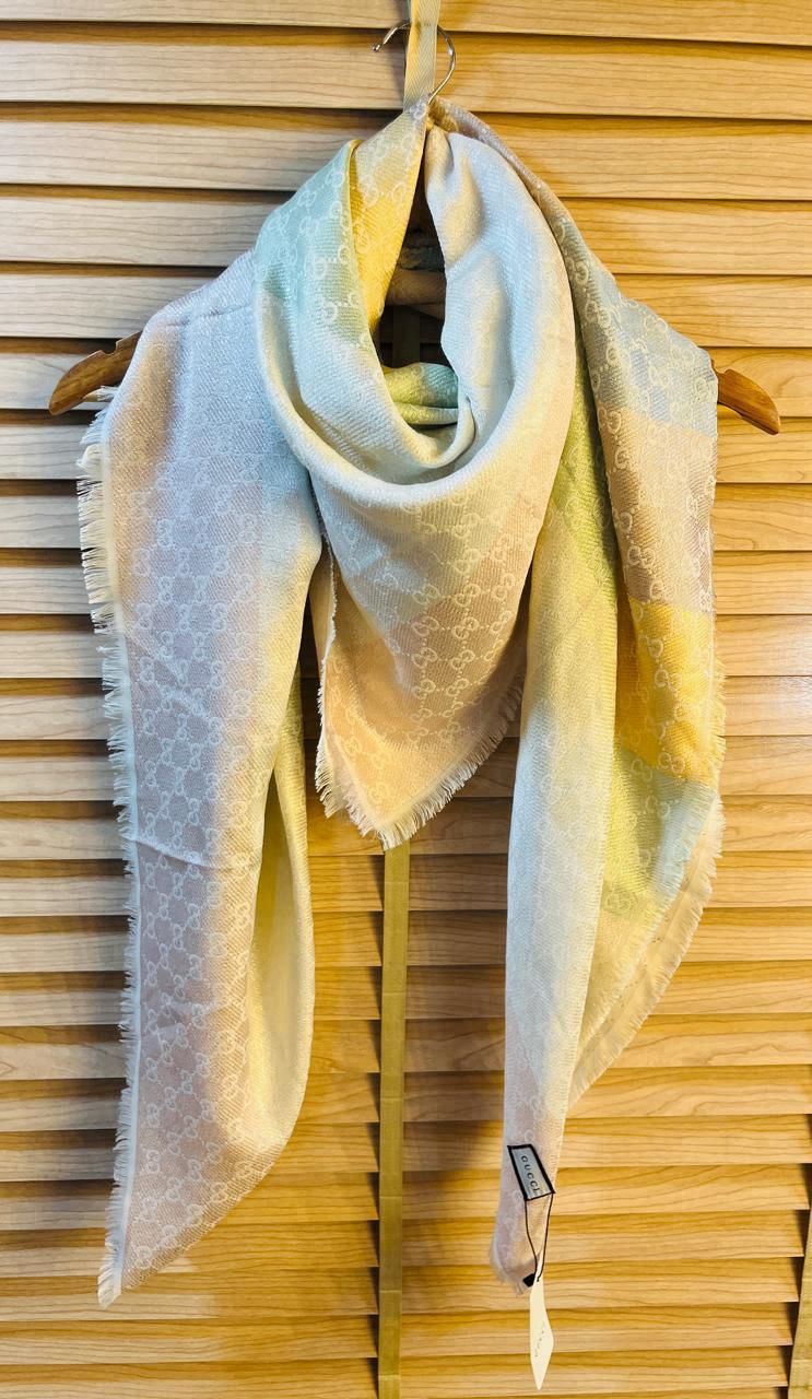 Luxury Brand Multi Shade G Cashmere Shawl