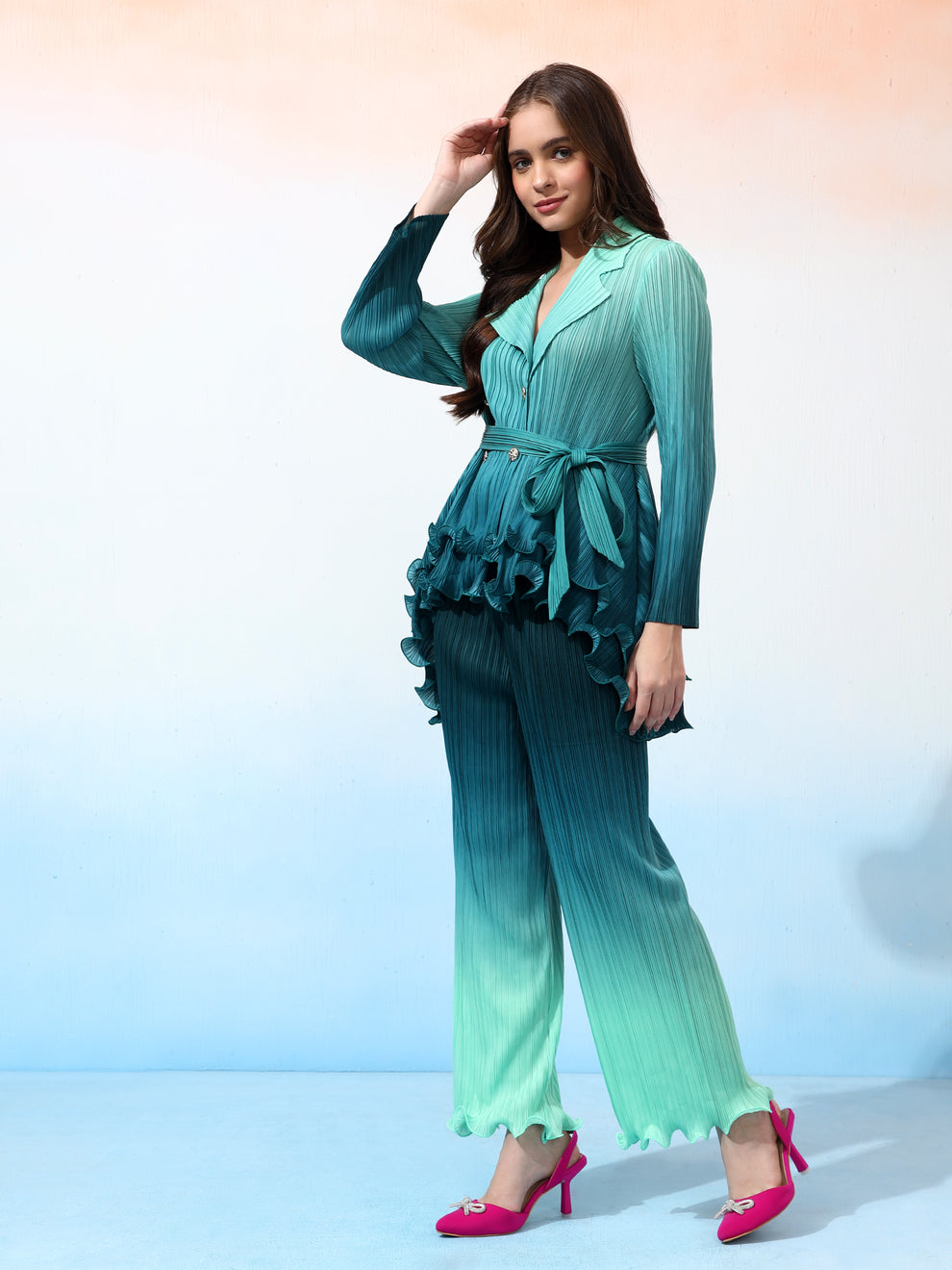 Emerald Ombre Luxe Co-ord Set