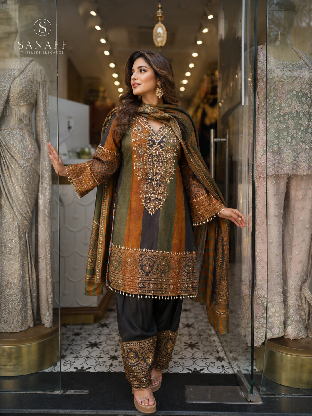 Regal Olive Heritage 3 Peice Suit