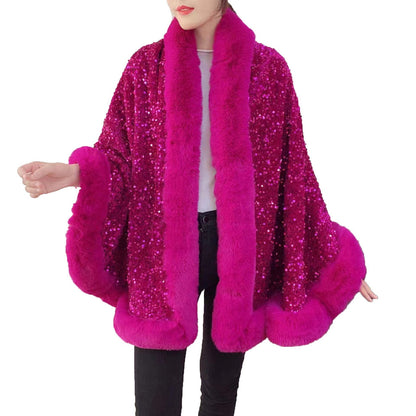 Statement Swarovski Fur Stole