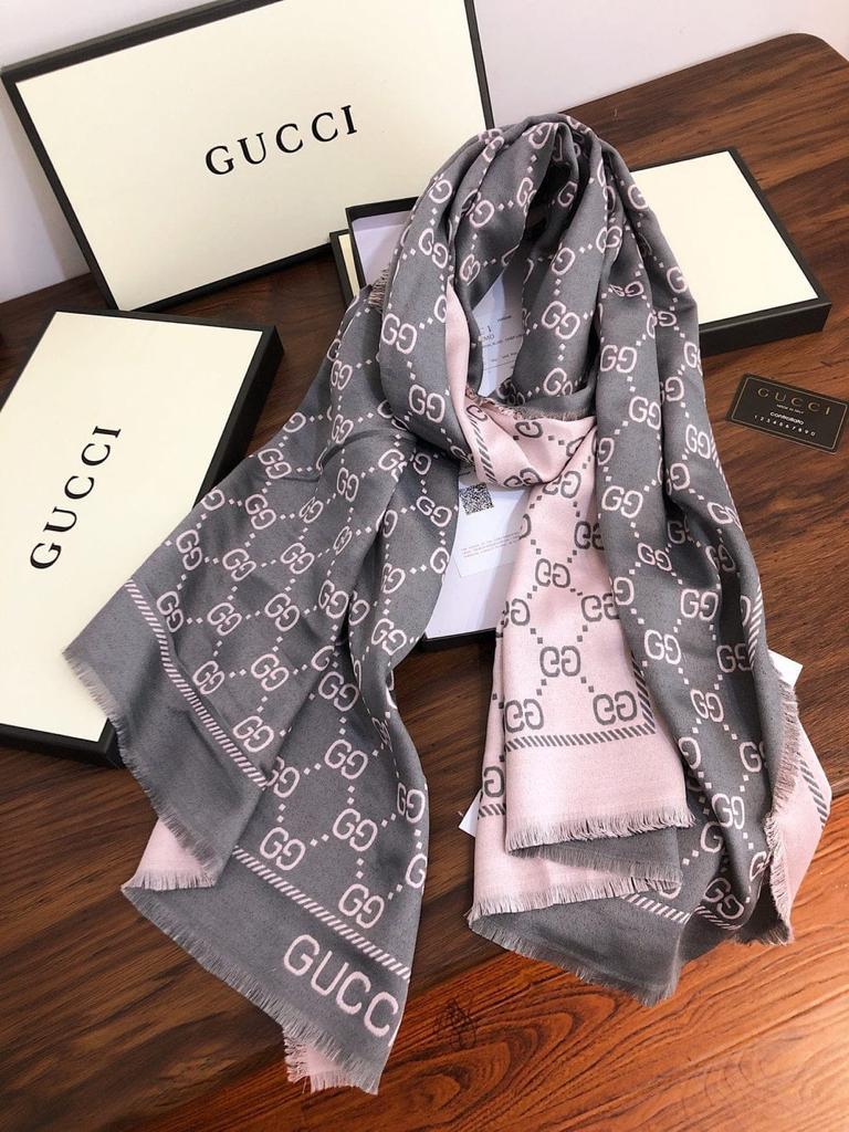 GG Branded Pink Winter Stole