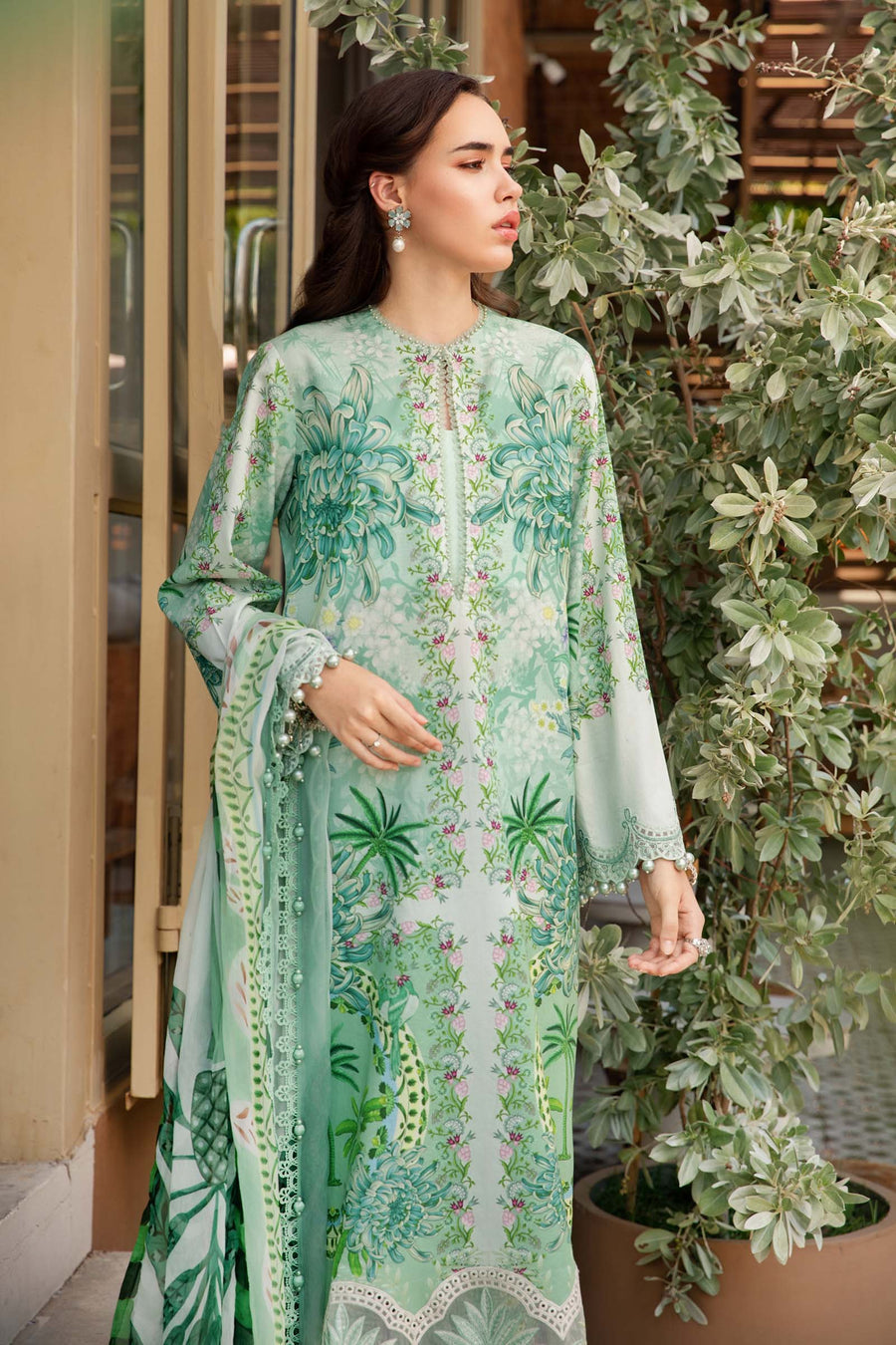 3 Piece Unstitched Printed Lawn Suit | MPT-2514-A