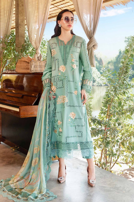 3 Piece Unstitched Printed Lawn Suit | MPT 2501 - B