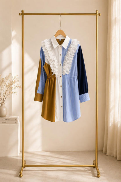 Riveria Lace Shirt Dress