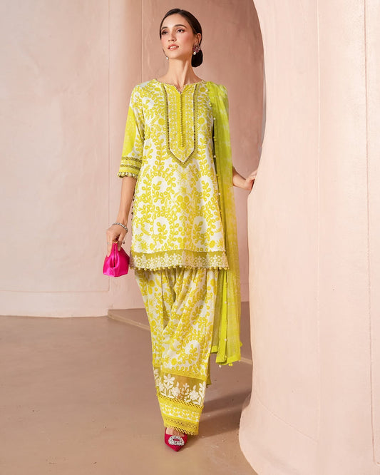 3 Piece Unstitched Printed Lawn Suit | MPT-2504-A