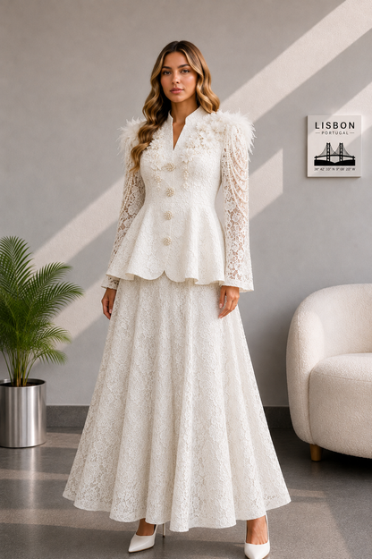 Celeste Luxe Lace Co Ord Set