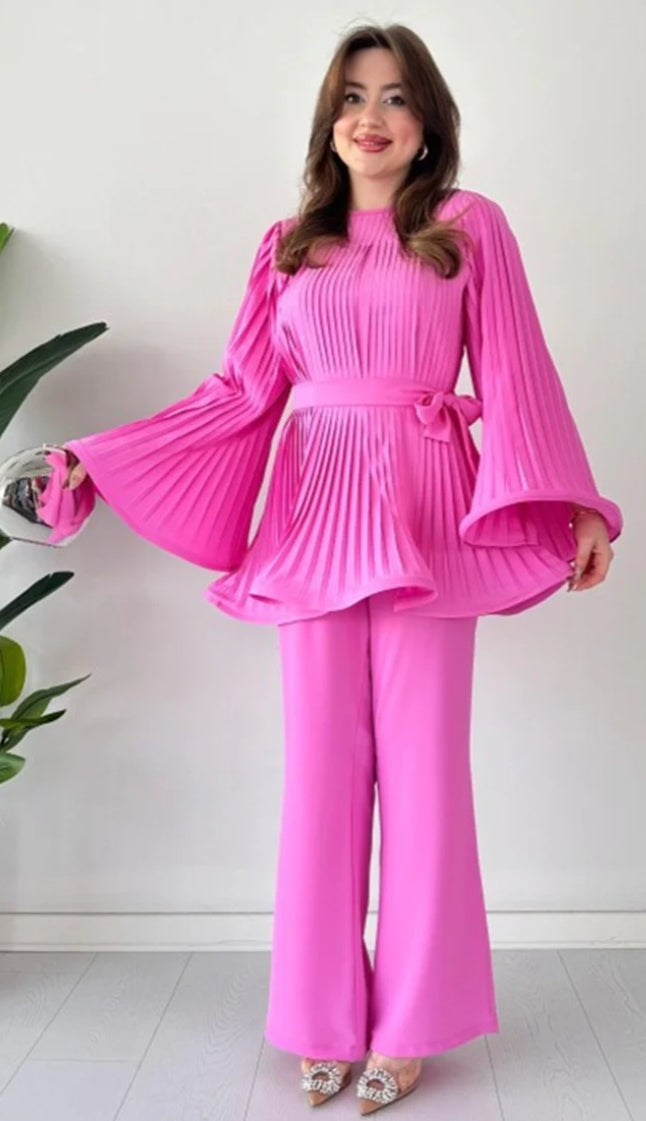 Pleated Flare Co Ord Set