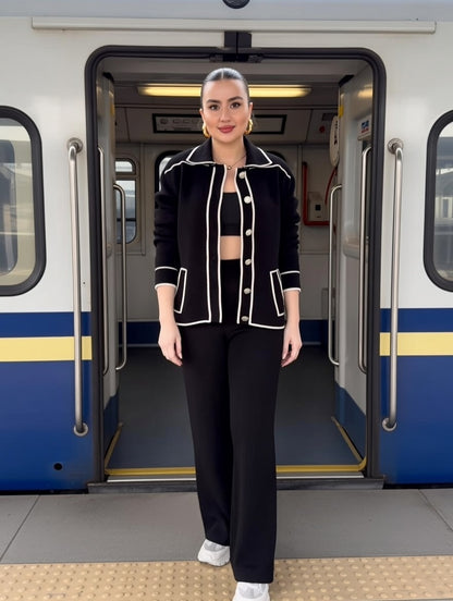 Monaco Piped Luxe Co ord