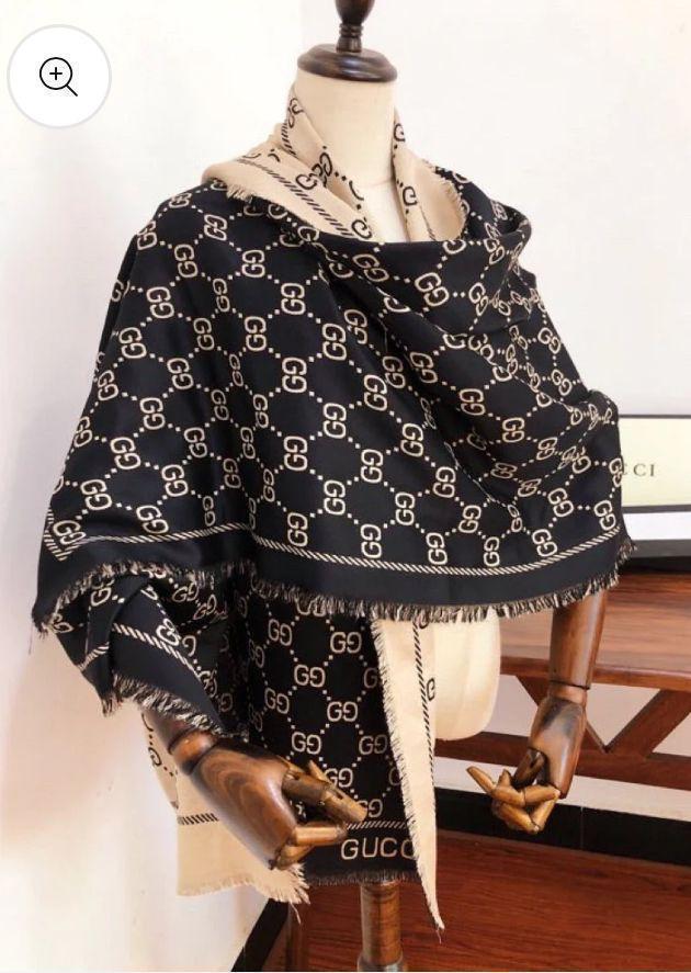 Noir Signature Reversible Luxe Scarf