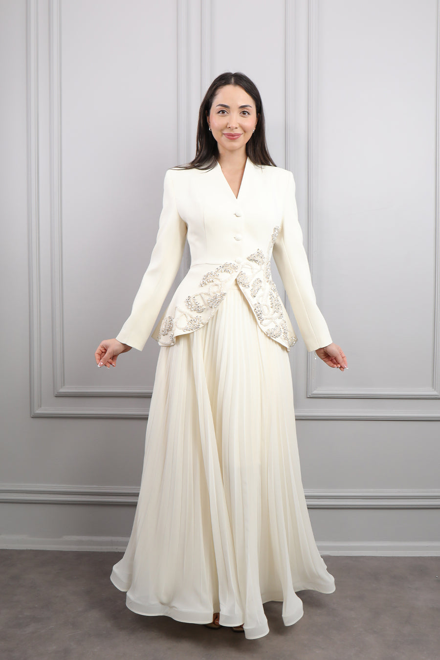 The Pearl Elan Gown Set