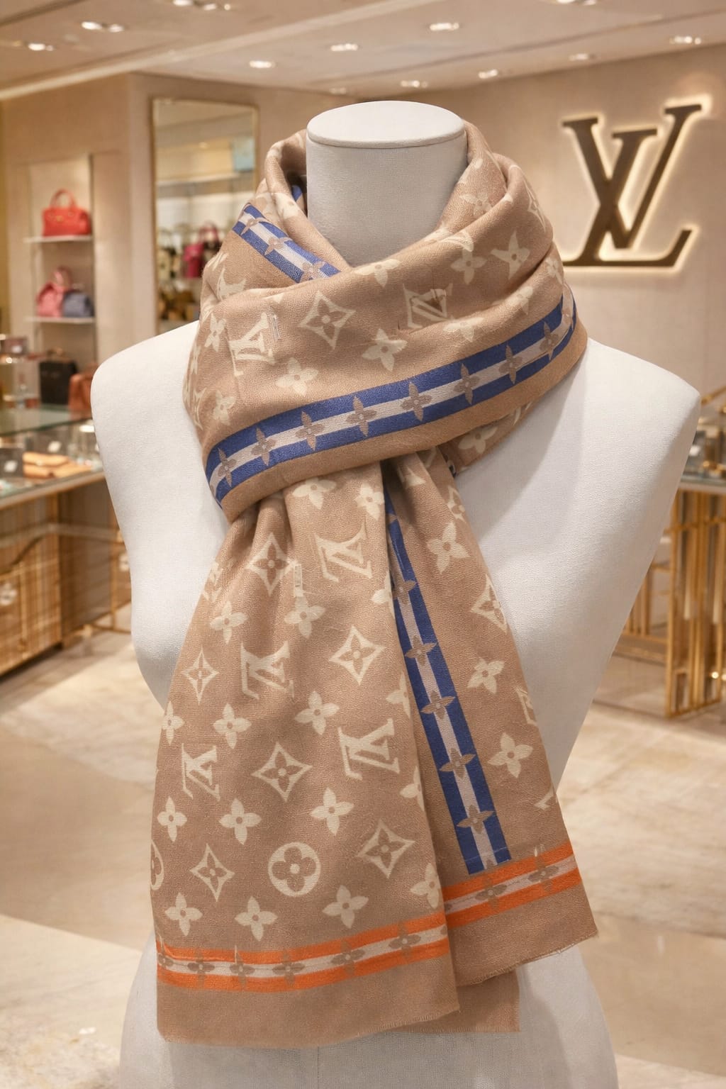 Signature Monogram Luxe Cashmere-Blend Scarf