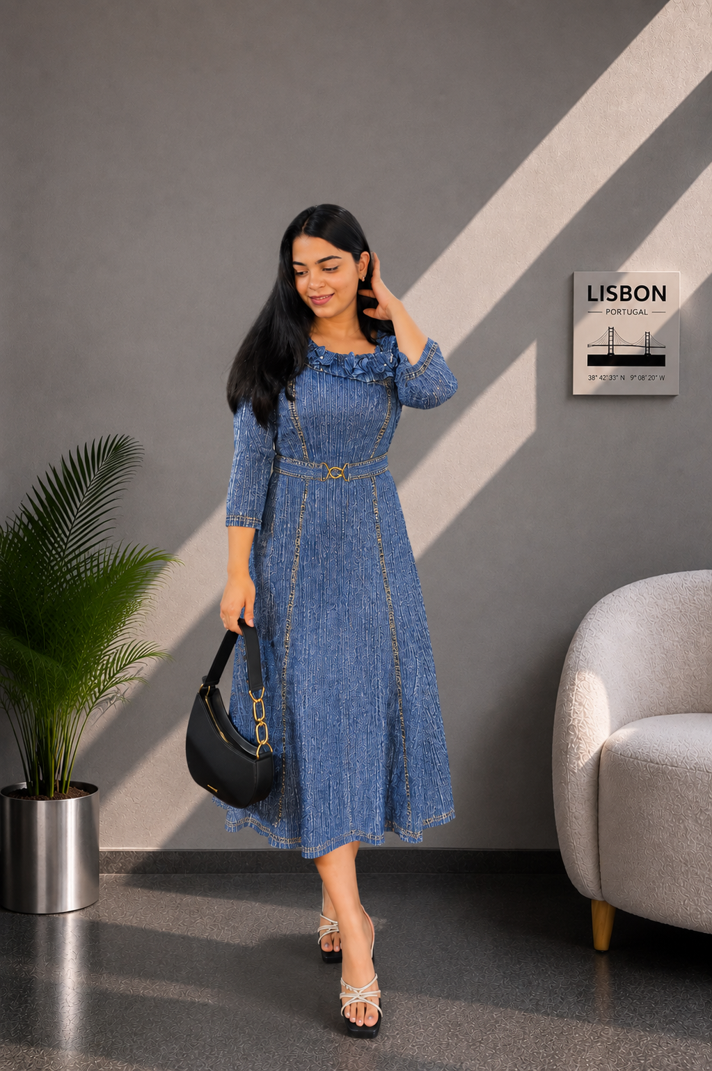Ruby Romance Pleated Dress