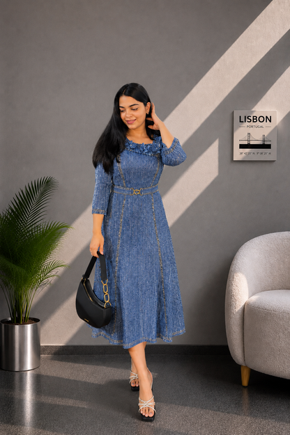 Ruby Romance Pleated Dress