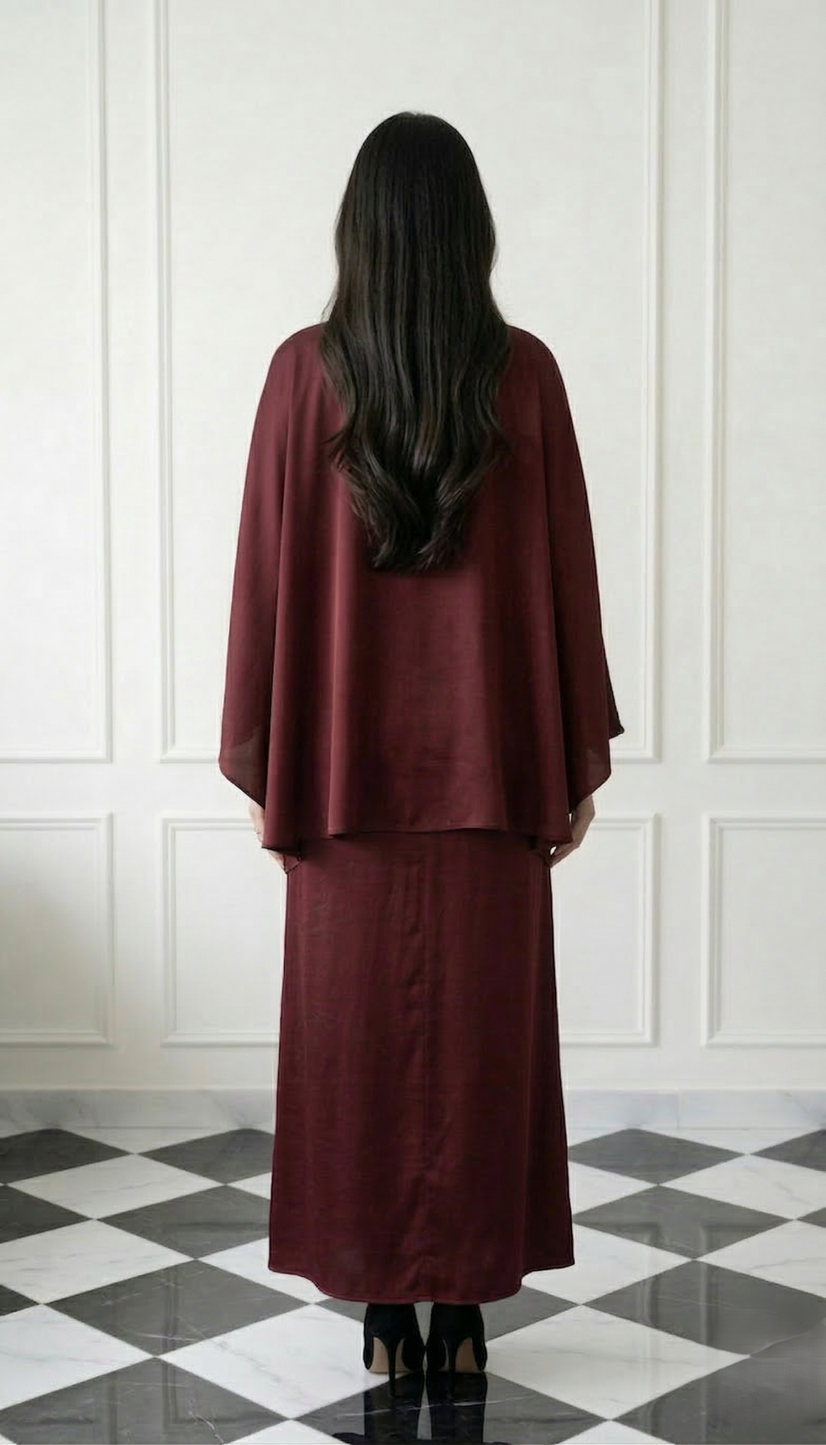Rose Luxe Drape Kaftan