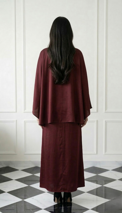 Rose Luxe Drape Kaftan