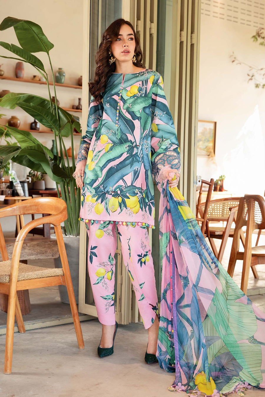 3 Piece Unstitched Printed Lawn Suit | MPT 2503 - B