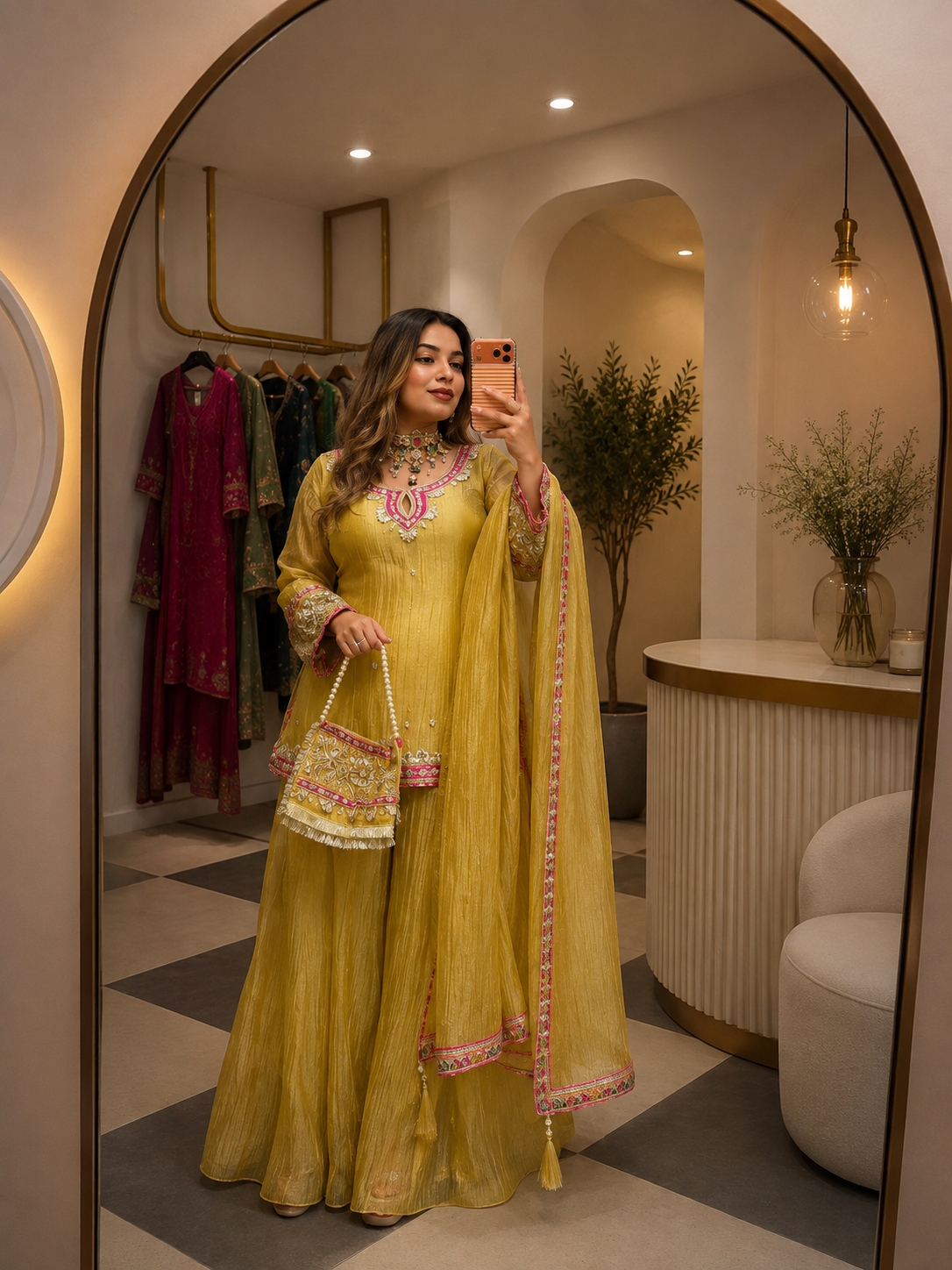 Desi Royal Embroidered Sharara Set