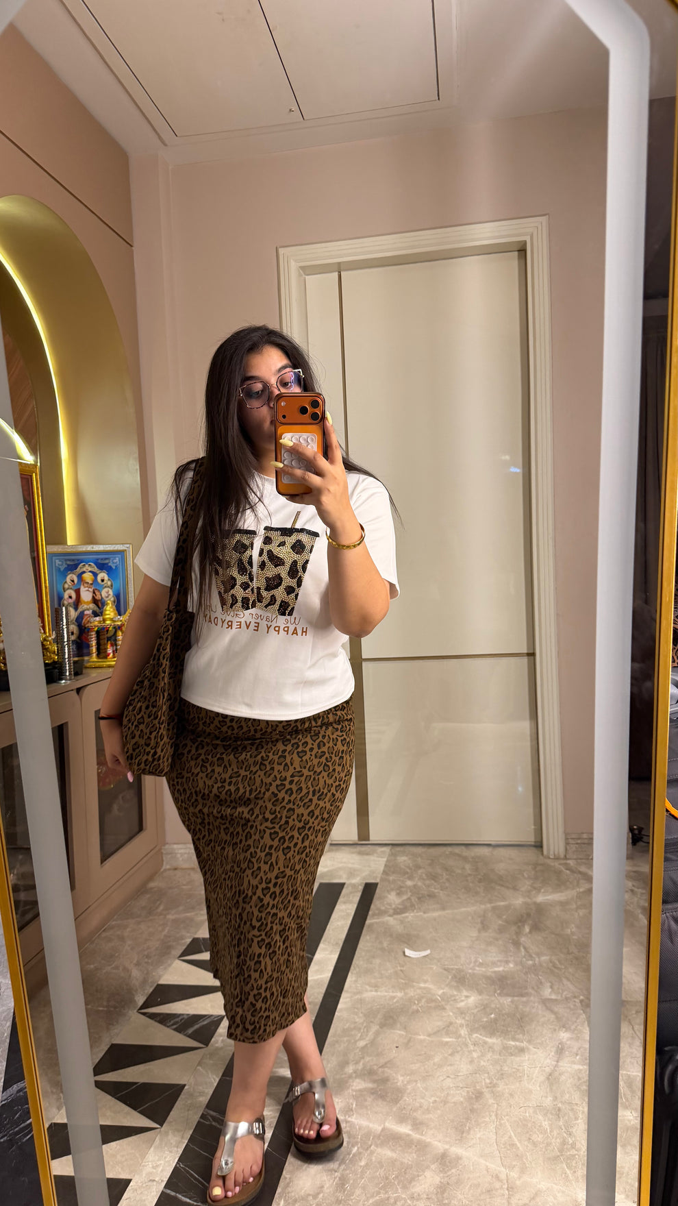 Espresso Leopard Skirt Co Ord