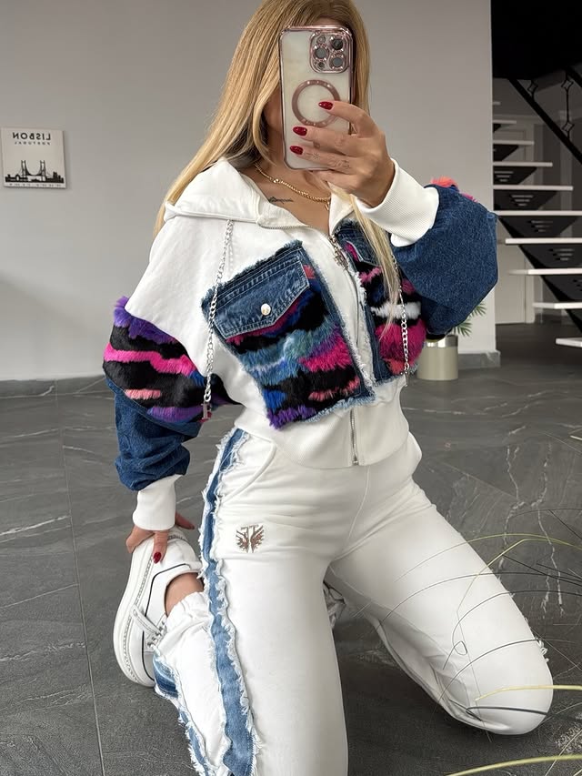 Urban Denim Pop Co Ord Set