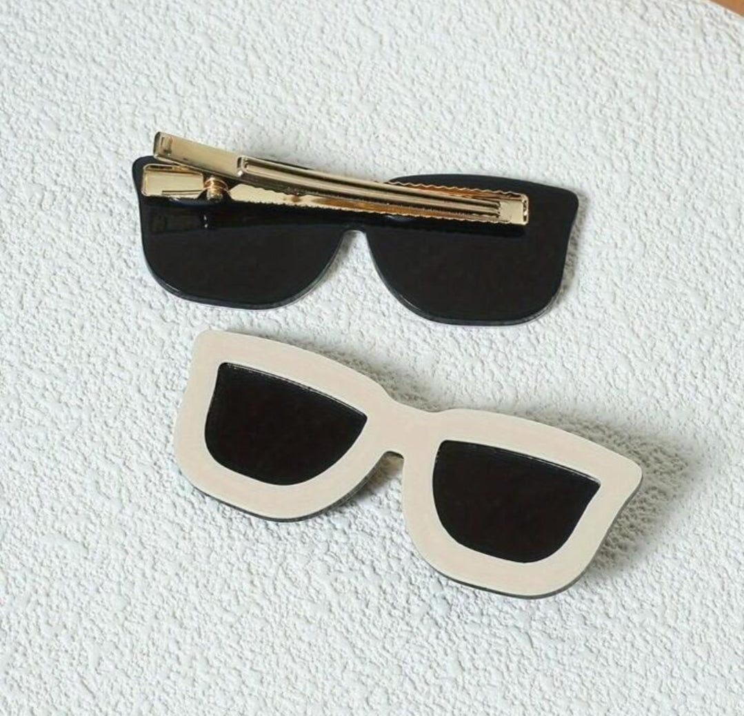 Glasses Hair clip 2pc/set