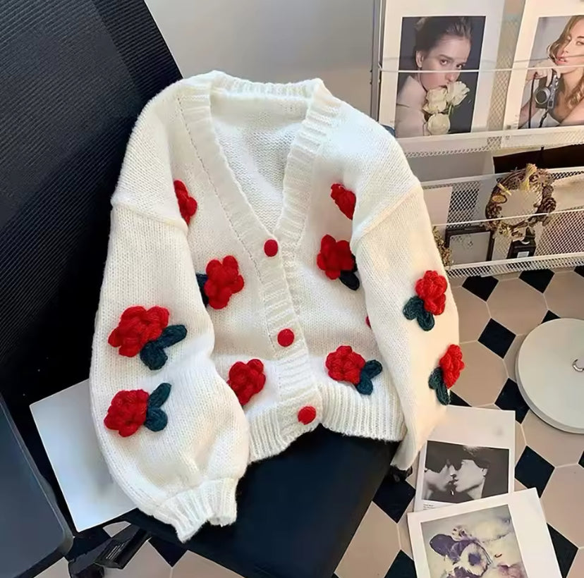 Rose Bloom Cardigan