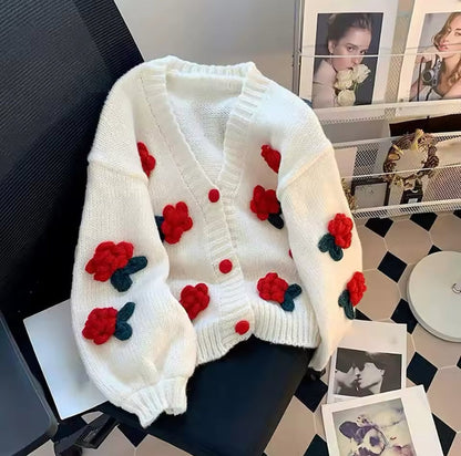 Rose Bloom Cardigan