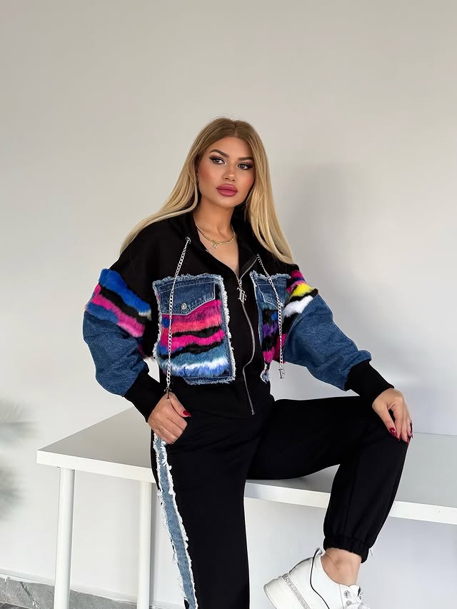 Urban Denim Pop Co Ord Set