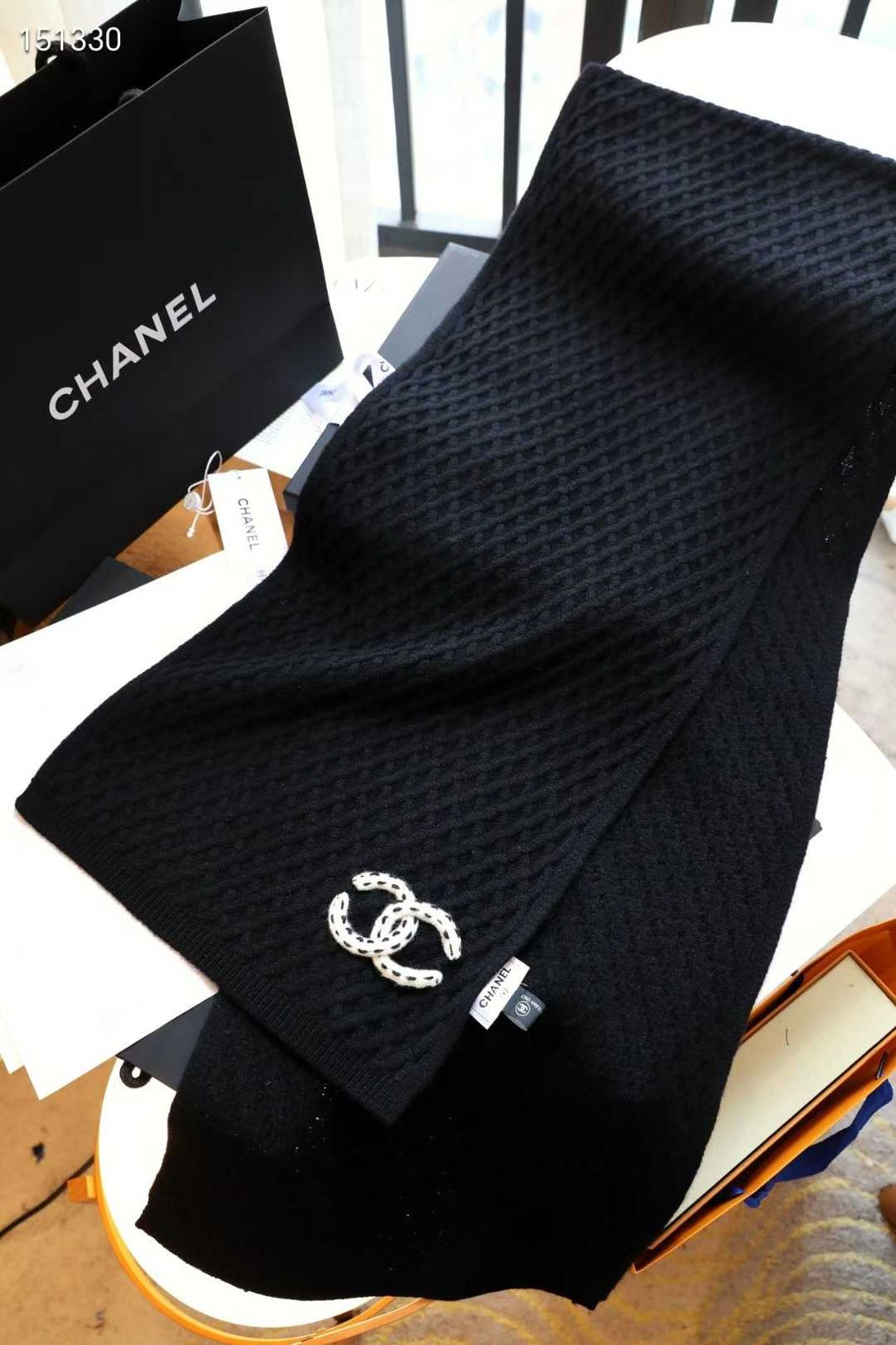 CC Logo Knit Scarf